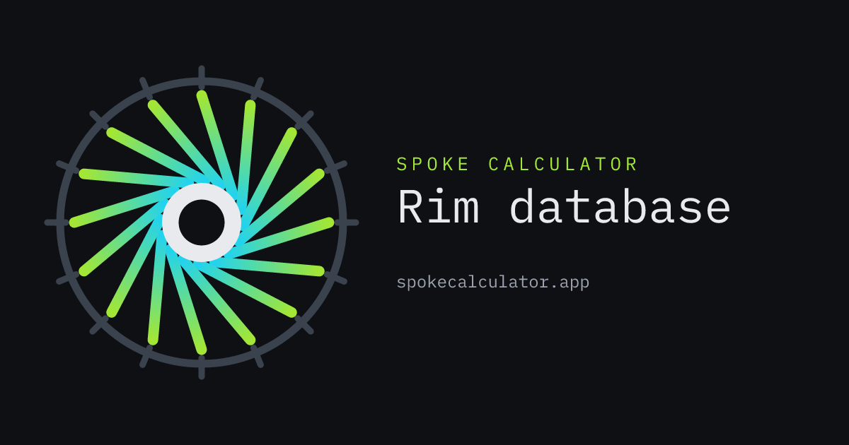 Rim database: ERD & offset for spoke-length calculation | Page 5